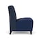 Lesro Siena Lounge Reception Armless Guest Chair, Black, RF Blueberry Back, MD Ink Seat SN1102 - alternate 3